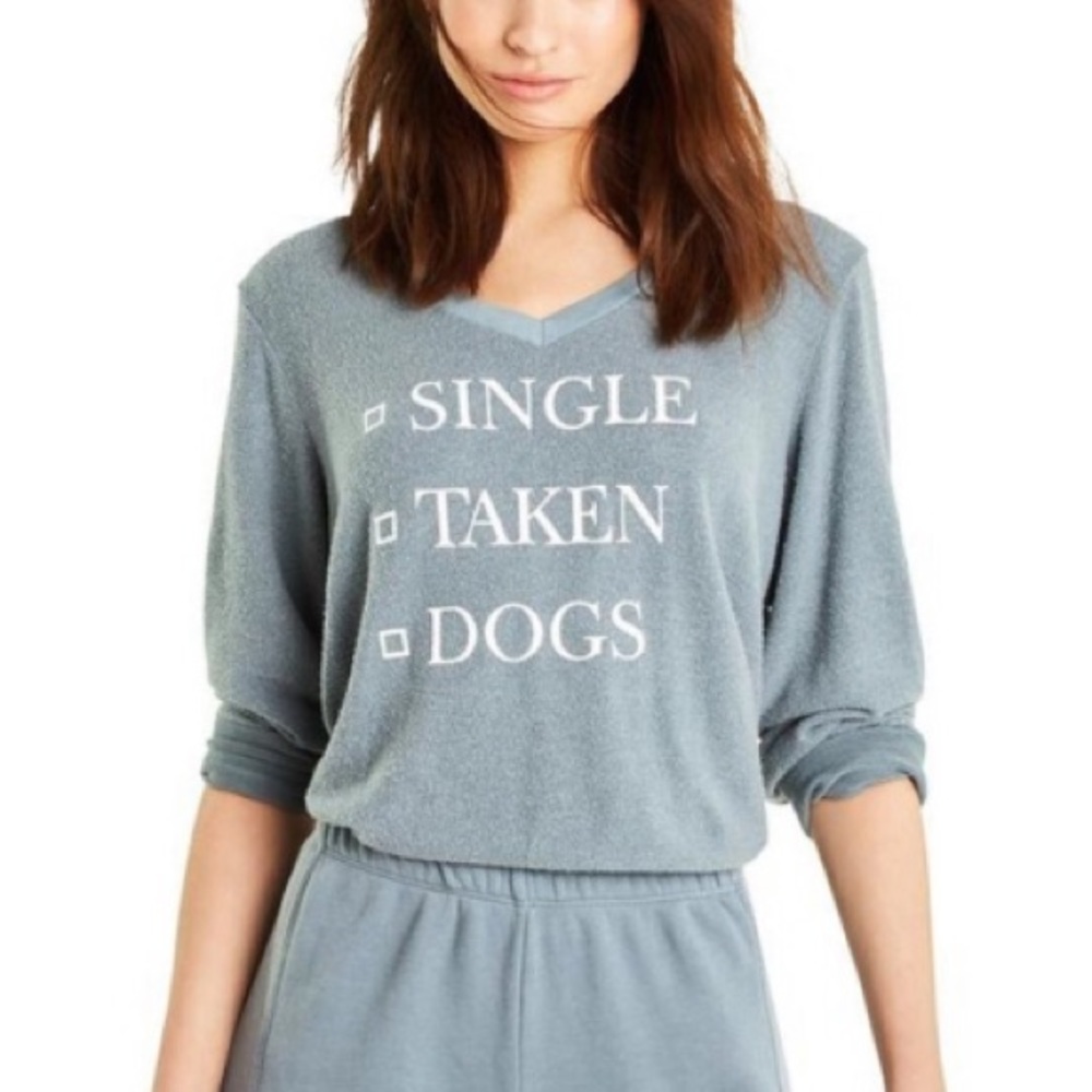 NWT WildFox Single Taken Dogs Sweater